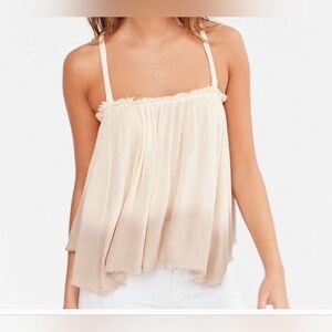 Ecote‎ Boho style ombre pink/white tank size M